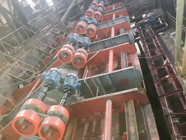 Multi-Line Vibrating Feeder System Installed in a Heavy Industry Plant